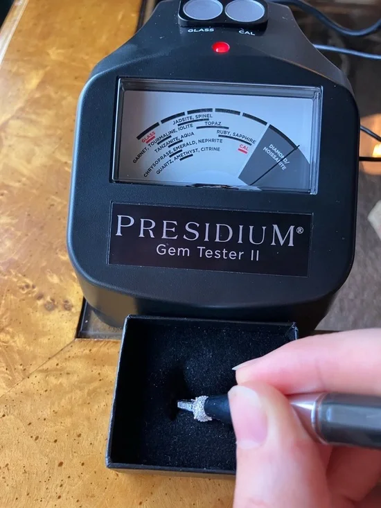 Natural White Diamond Sterling Silver Ring Size 6 - Picture 8 of 9